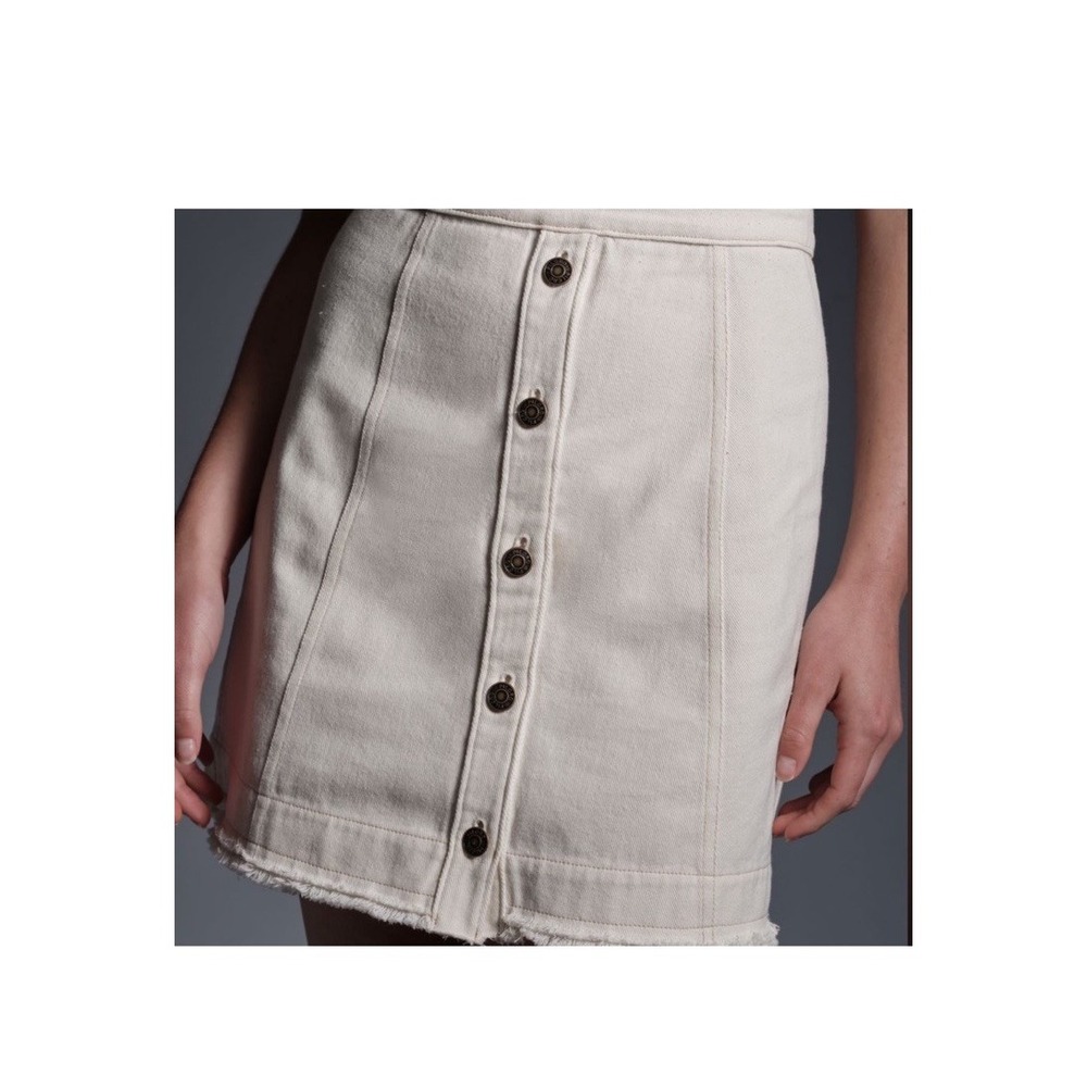 Pilcro Anthropologie Denim Skirt & Knit Tee Twofer Mini Dress Cotton S-4 - Picture 2 of 16